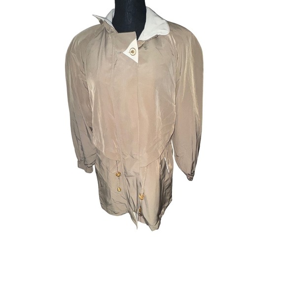 Worthington Jackets & Blazers - New! Worthington Petite‎ XS Wheat Tan Parka Trench Jacket Belted Drawstring